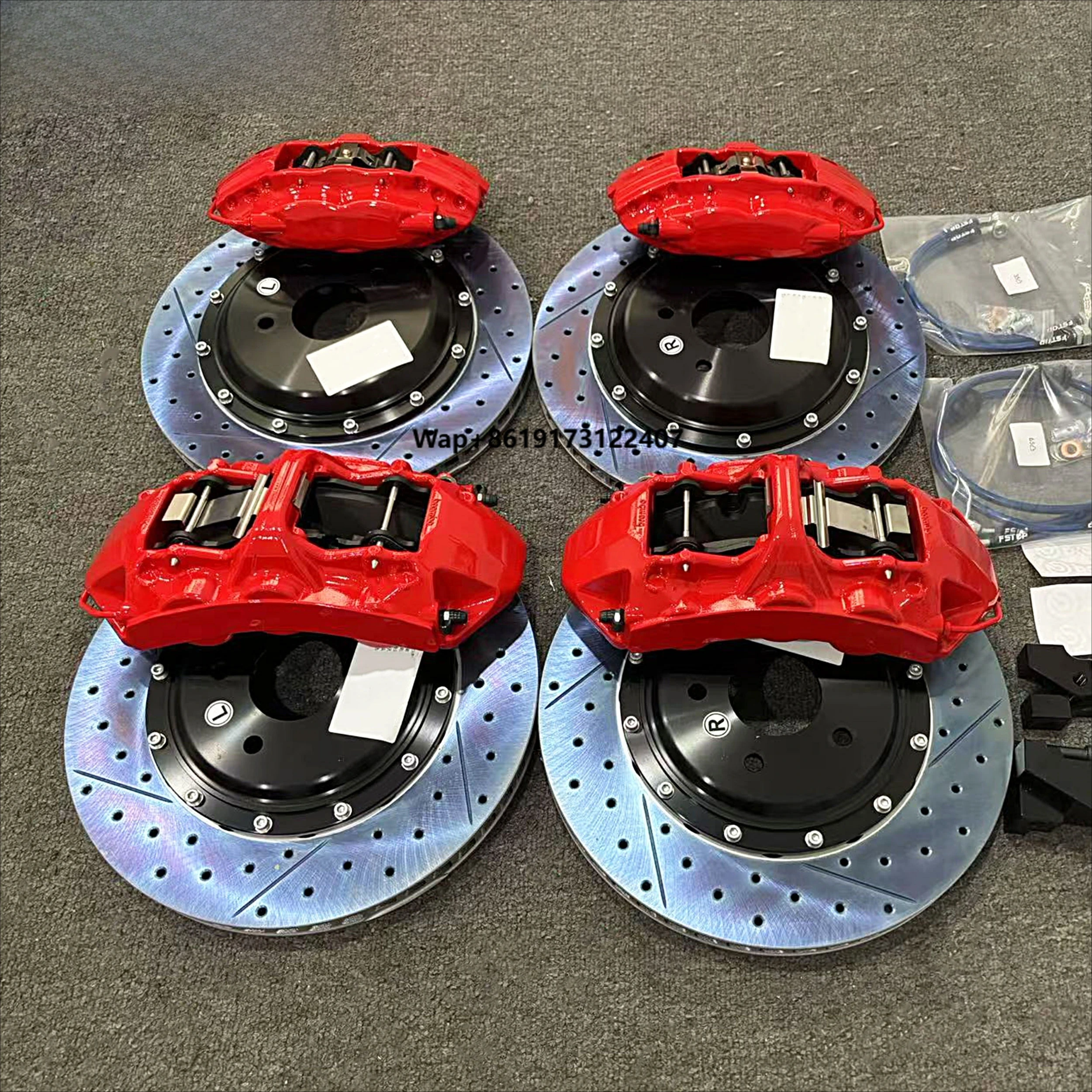 

Комплект из 2-х составных тормозных дисков и колодок для тюнинга, с плавающими роторами, для 2020 года