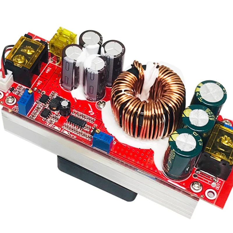 1500WDC-DC Booster Module 30A Adjustable Constant Voltage and Current Electric Vehicle Power Supply Board 12-48V to 24-72V