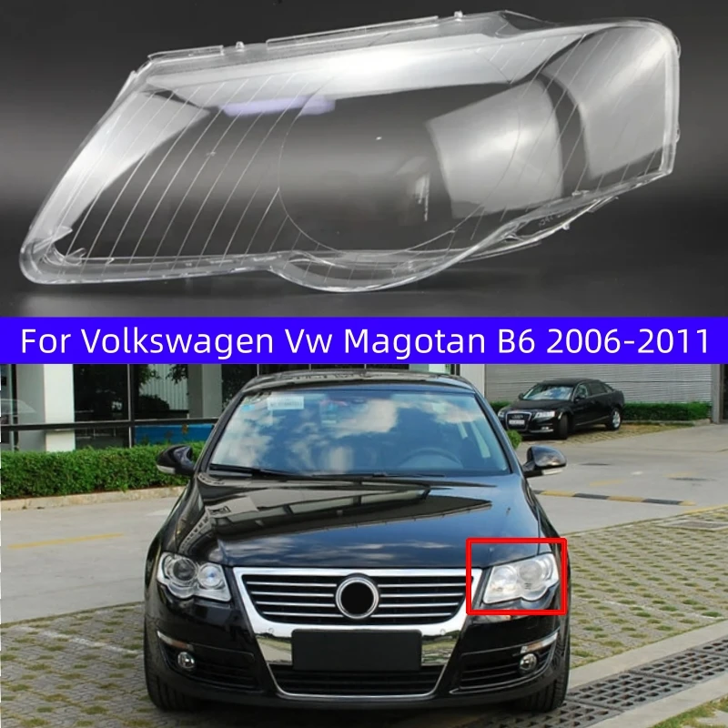

Для Volkswagen Vw Magotan B6 2006 2007 2008 2009 2010 2011 Автомобильная передняя фара, крышка объектива, абажур, стеклянный корпус лампы