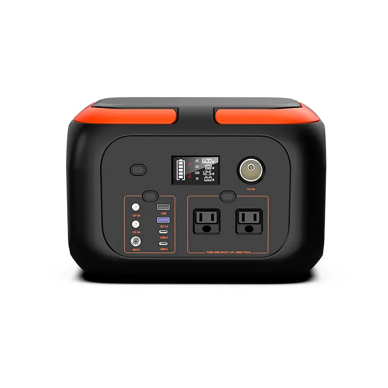 

For RV Home Appliance Laptop 600W 500Wh Power Solar Station Inverter Generator Battery Backup Power Power Station Portable