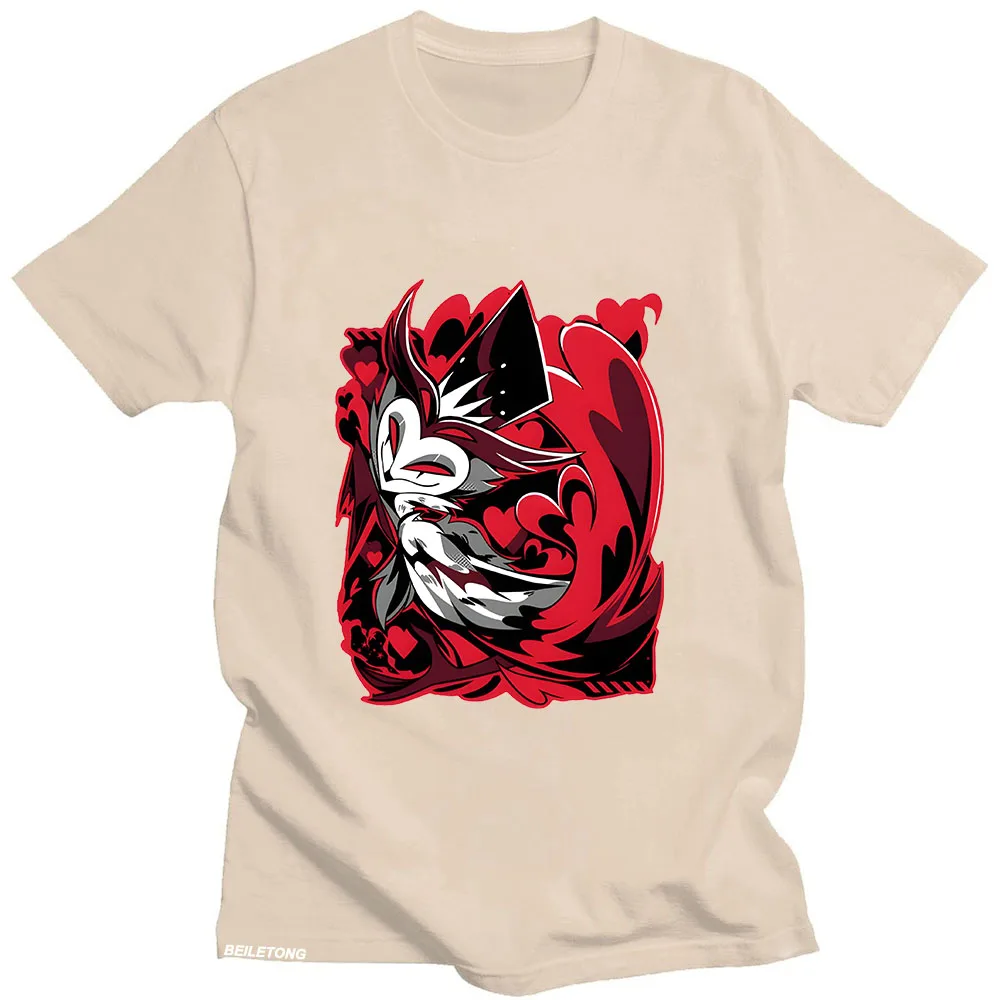 Helluva Boss プリント Tシャツ漫画かわいい Tシャツ半袖かわいい高品質 Tシャツ Camisetas 原宿 O ネック柔らかい服