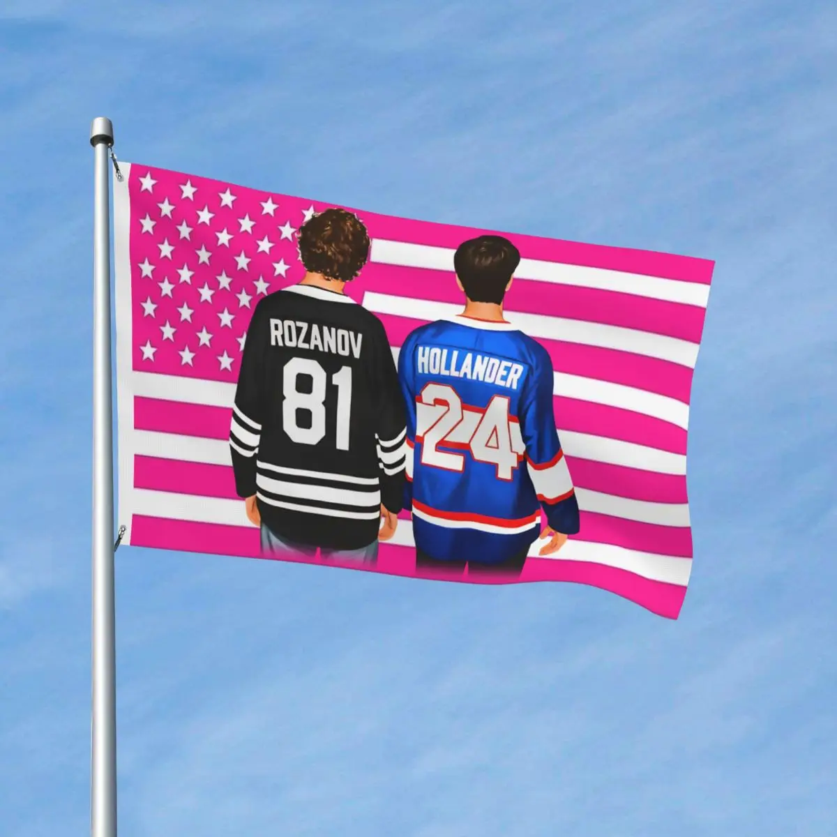 Heated Rivalry Flag Durable Indoor Outdoor Banner Shane Ilya Number 24 81 2 Grommets Home Room Dorm Wall Decor 3x5 FT