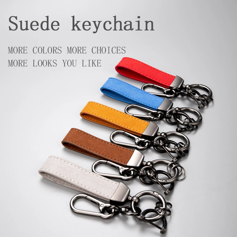 

Leather Car Keychain Accessories Keyring for Toyota TRD chr Corolla Fj Cruiser Camry rav4 Yaris hilux prius GR sport Key Chain