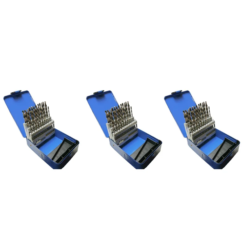 AB02 Set di punte da trapano per ingegneria da 153 pezzi HSS 1 - 6 mm in incrementi 0,1 mm