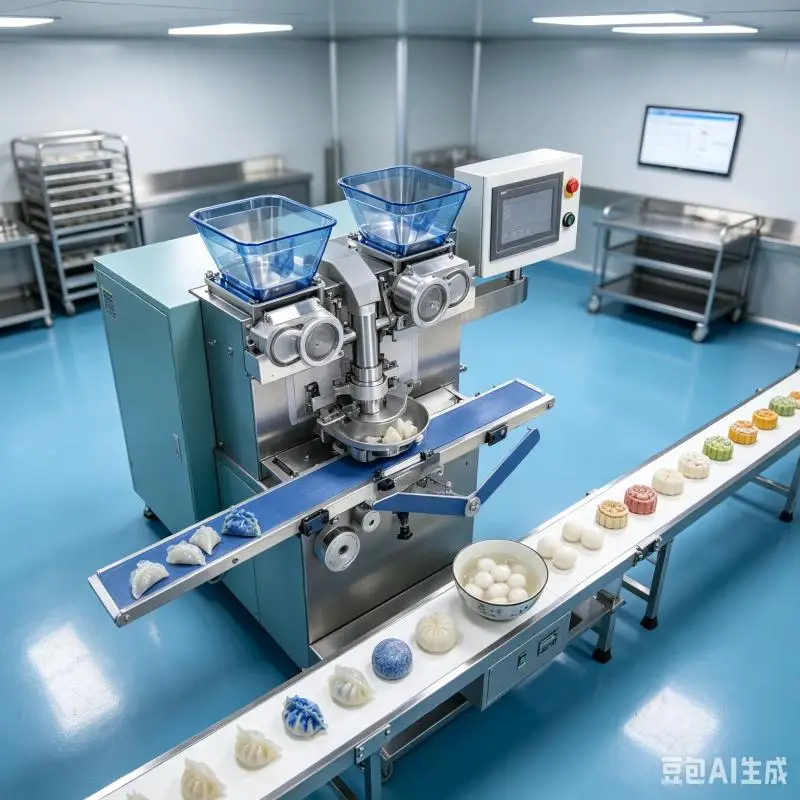 Customized Stuffing Encrusting Machine Automatic Bakery Filling Machine Cookie Bun Dumpling Manufacturing