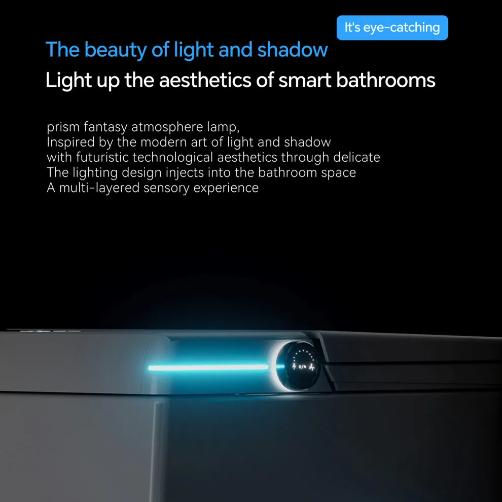 Cómoda inteligente de lavado femenino con burbujas integradas, inodoro para baño, sifón, pantalla Digital Led, inodoro eléctrico inteligente