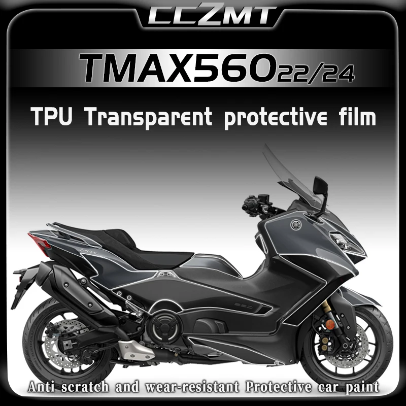 For Yamaha TMAX560 TMAX 560 tmax560 2022 2024 Invisible car cover transparent protective film sticker modification accessories