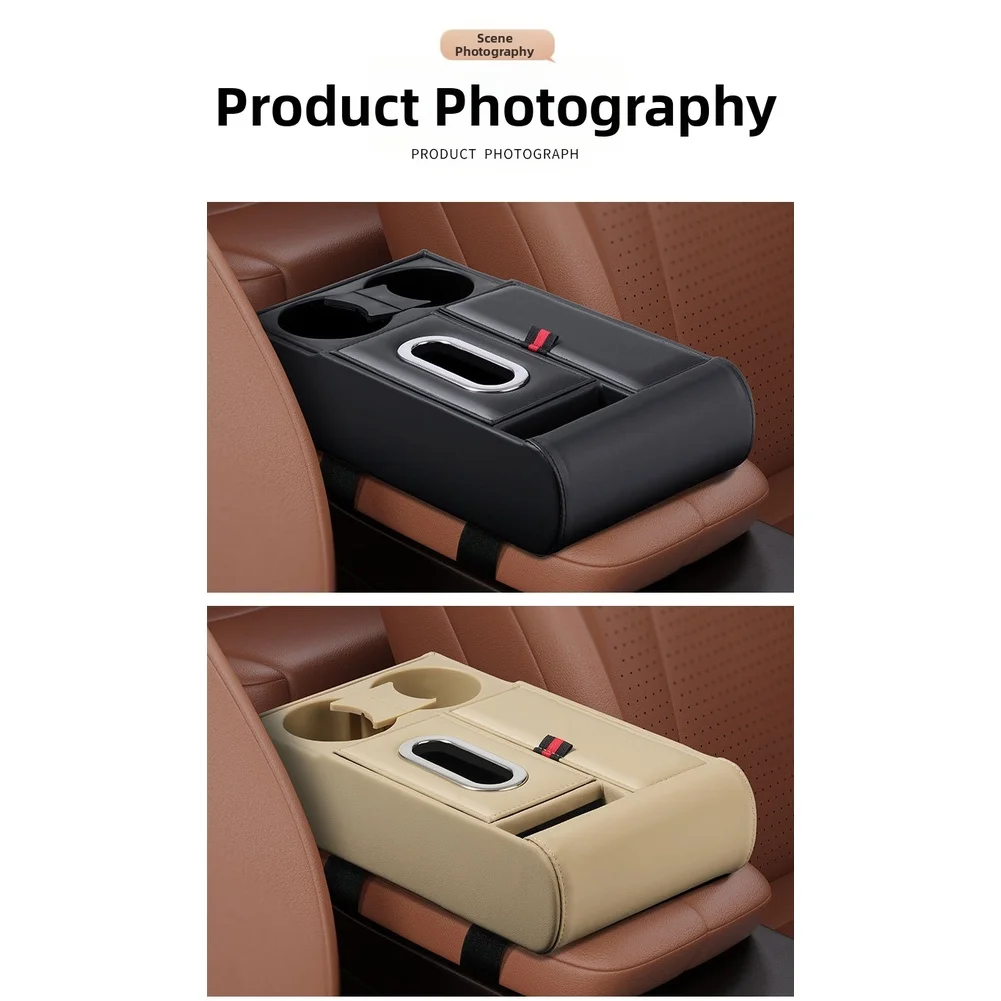 Universal Car Armrest Pad Non Slip Adjustable Arm Rest Pillow with Tire Valve Caps Set Comfortable Driving Support Cushion Inter