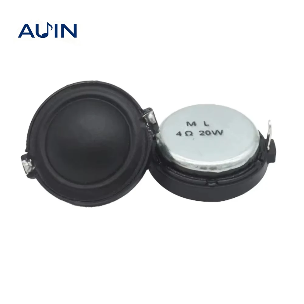 AUIN 2 Pcs 30MM 4 Ohm 20W Tweeter Speaker Silk Film 20-core Hifi Silk Treble Mini Loudspeaker DIY Bluetooth Amplifier