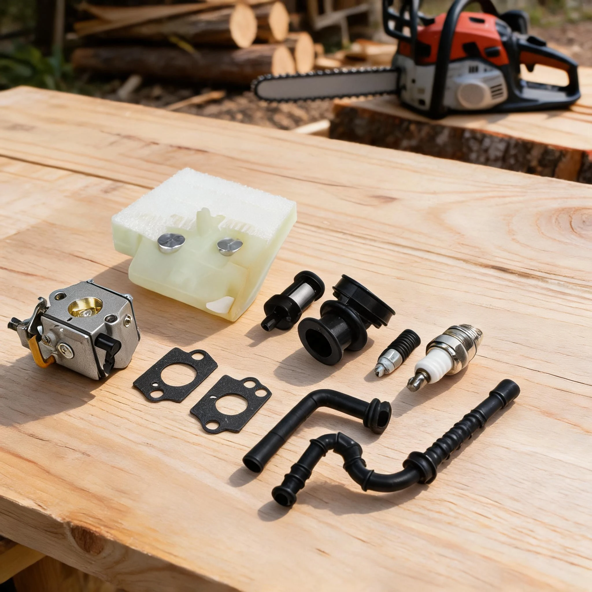 Carburetor Kit MS260 Designed for MS240 STL 024 STL 026 WT-194 Chainsaws Direct Fit Replacement with No Extra Tools Required