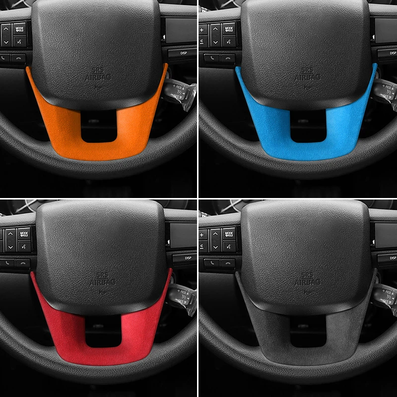 

Made of Alcantara For Toyota Hilux / Fortuner Standard Sport Version Car Steering Wheel Boot Cover Interior Tuning Accessories