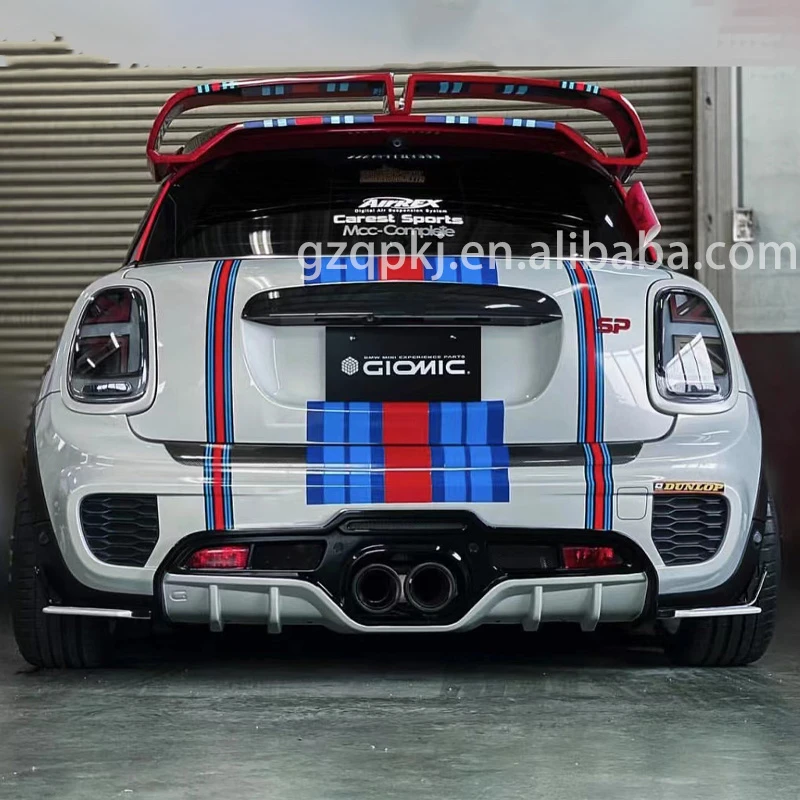 Giomic Version Carbon Fiber Spoiler Bumper Lips After Diffuser For BMW's Mini F56 F55 Body Kit