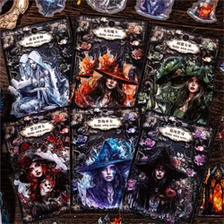 20 Pcs Gothic Witch Series Sticker Pack Scrapbooking Handbook DIY Journal Material Album Decoration Collage Aesthetic Stickers