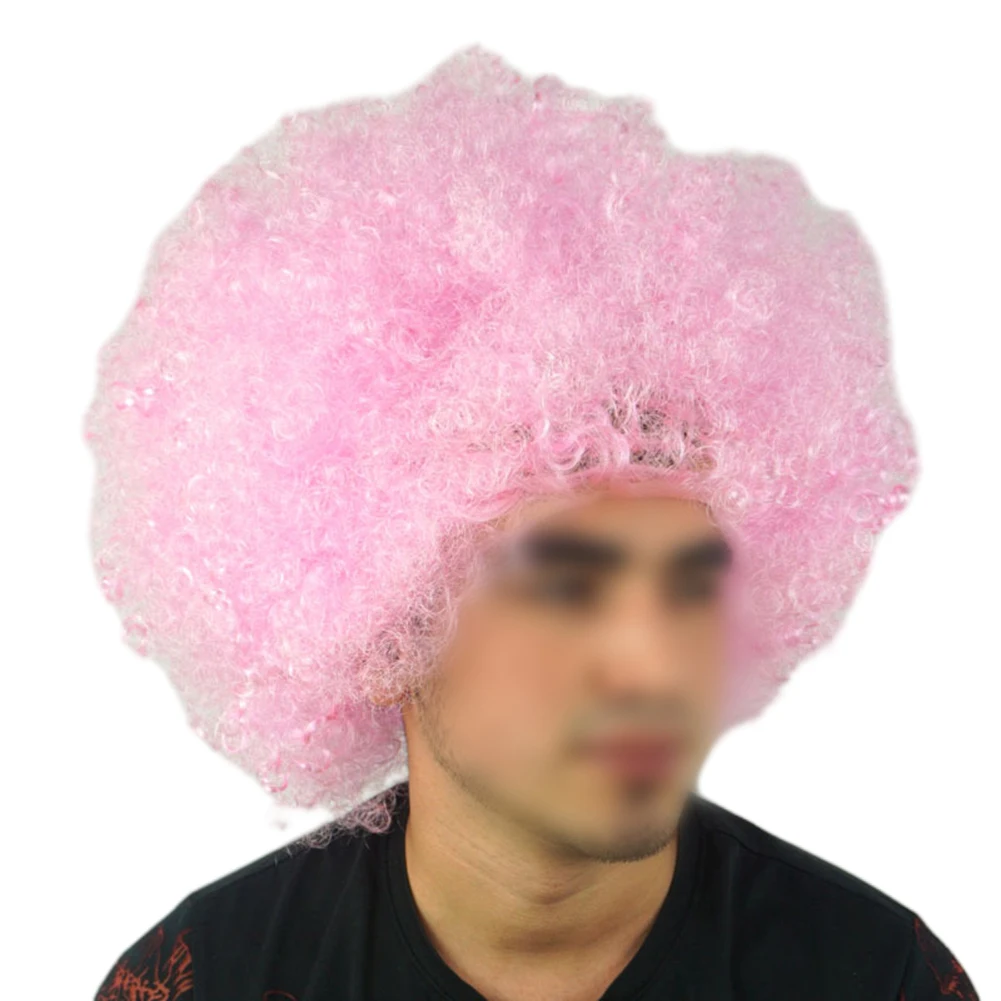 Untuk Pemandu Sorak Penutup Rambut Afro Penutup Rambut Cheer Pesta Sepak Bola 130G Berat Warna Cerah Ramah Lingkungan