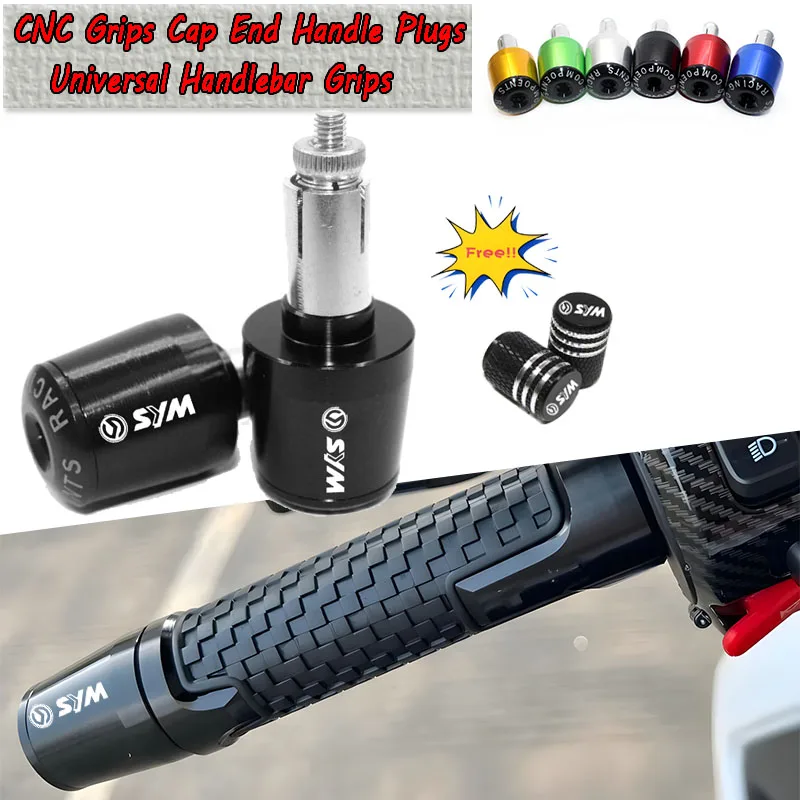 For SYM JP150 GR125 fiddle 3 FNX150 maxsym 400i 600i Motorcycle Accessories Handle Bar Handlebar Grips Cap End handle Plugs cap