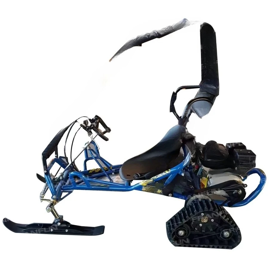 196Cc 4-wheel 4-stroke ski kart mini ski kart with roof