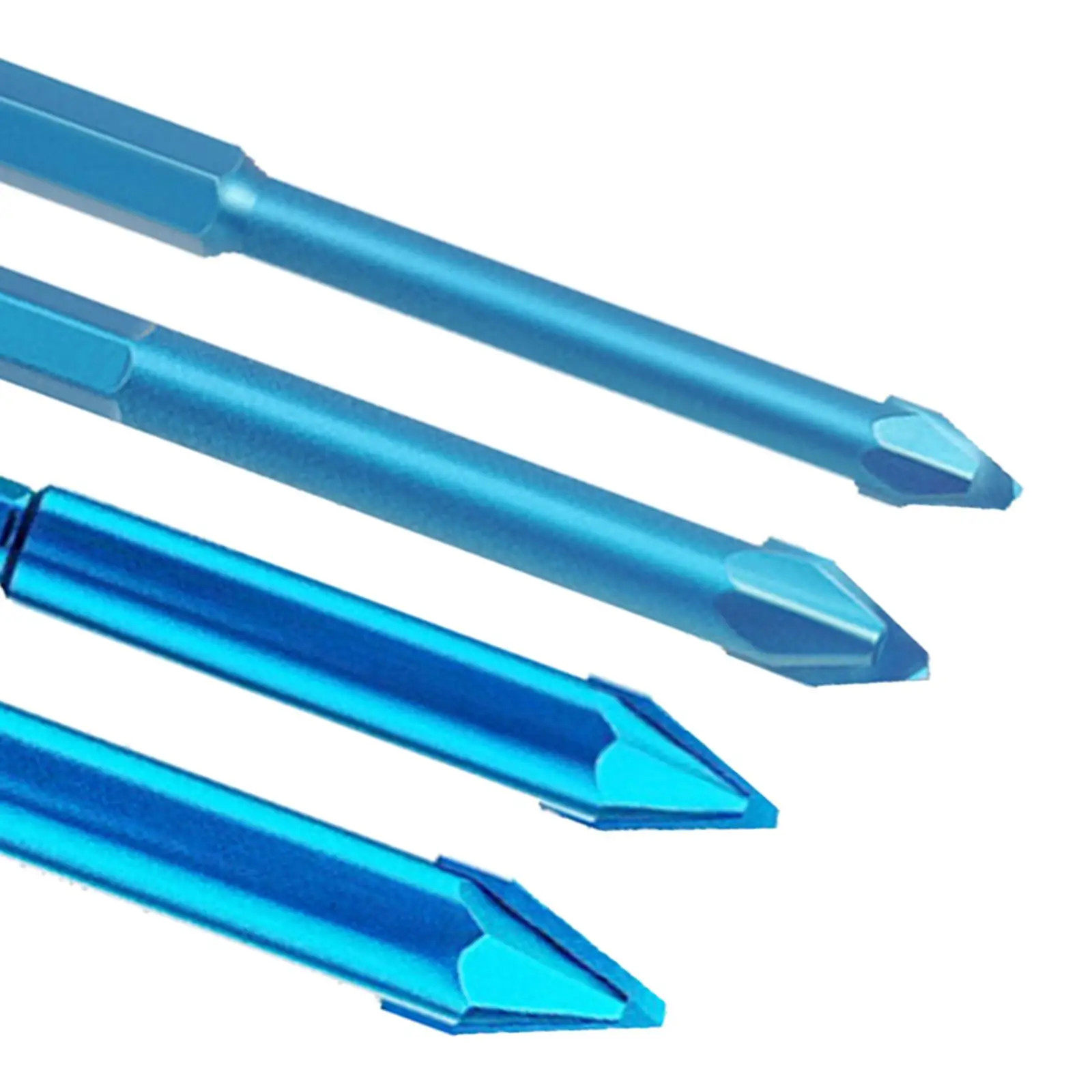 4x Tile Drills Bits Multifunctional Drilling Power Tool Parts Hollow Drill Set for Wall Masonry Granite Ceramic Common Brick