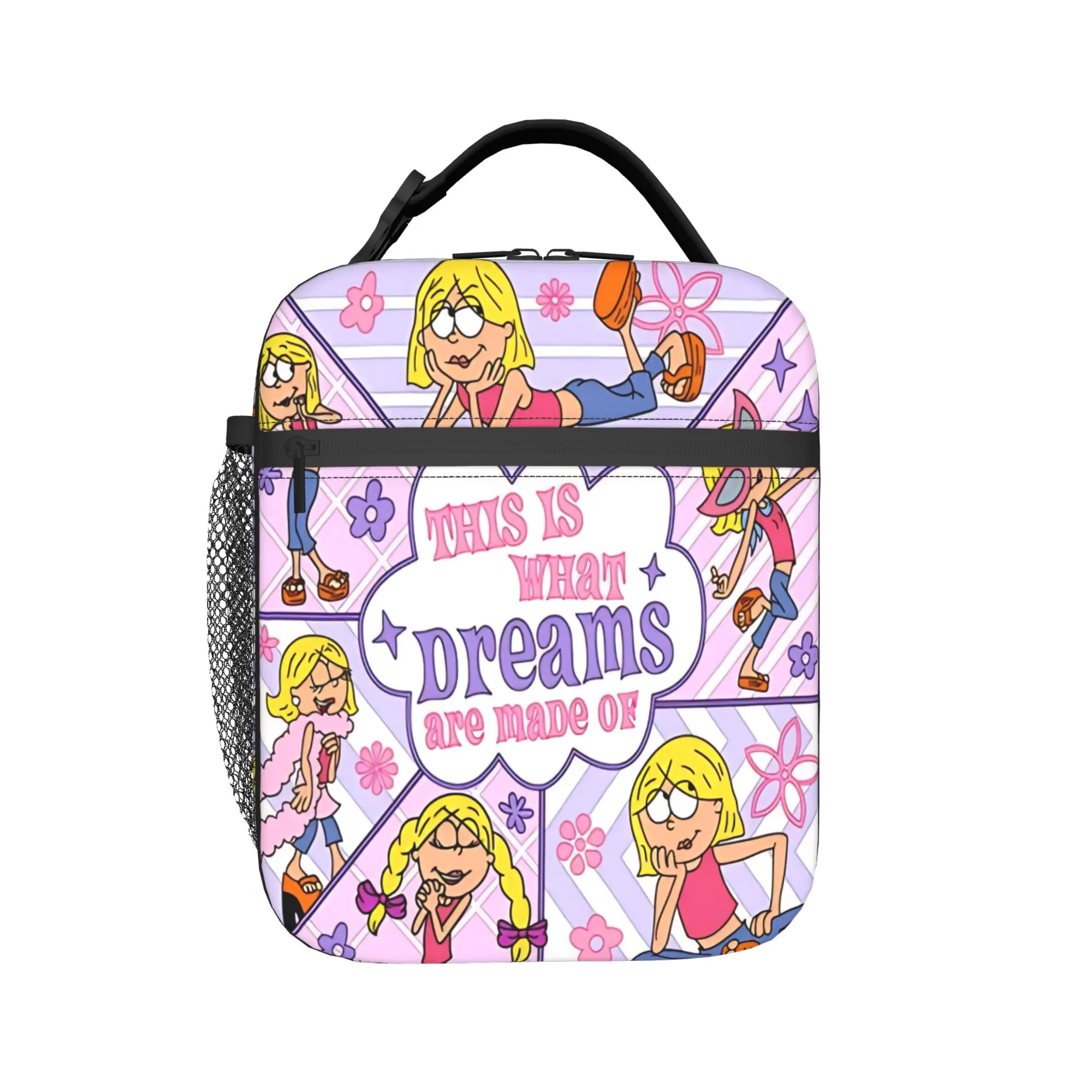 Lizzies Cartoon McGuires Lunchtasche, tragbare, isolierte Lunchbox für Damen, Reisetasche mit Aufdruck, Kühltasche, Retro-Oxford-Thermo-Lunchtaschen – Detail 3