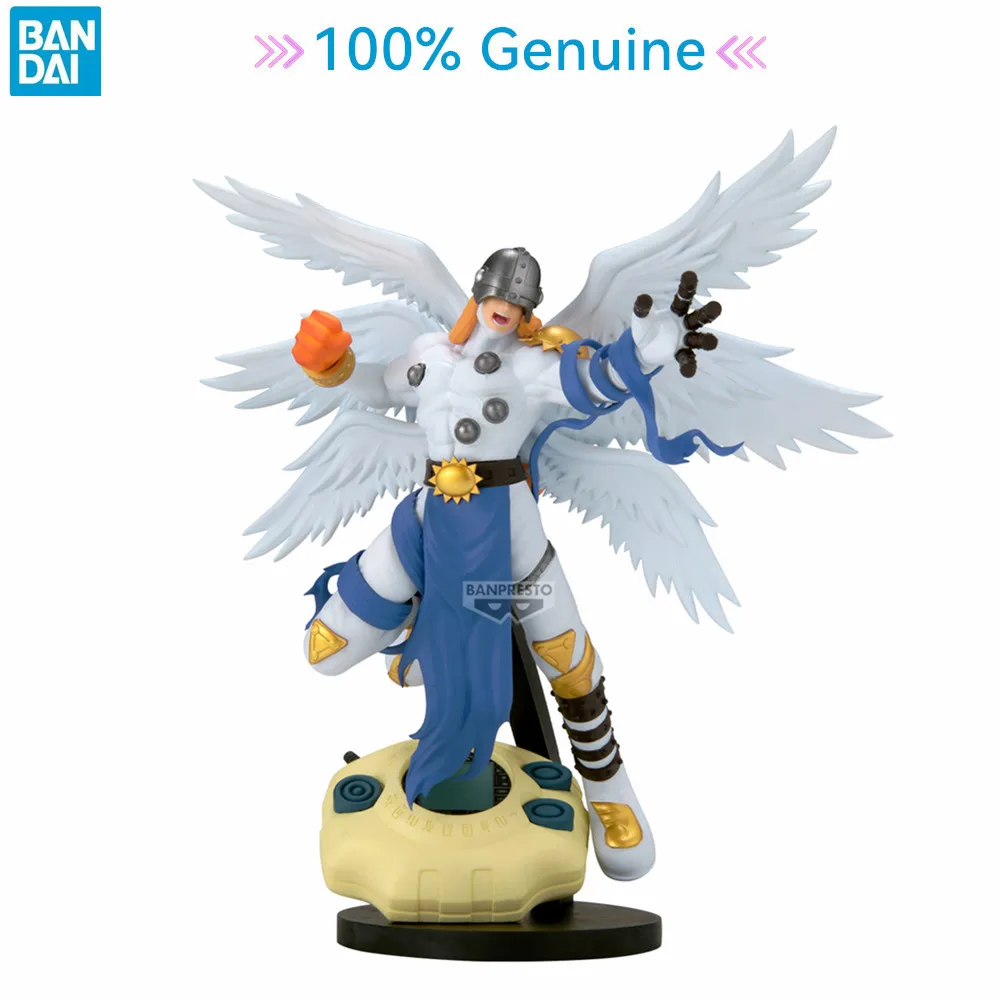 

Genuine BANDAI Digimon Adventure Anime Angemon PVC Action Figure Banpresto Digimon Model Figurine Toys For Gift