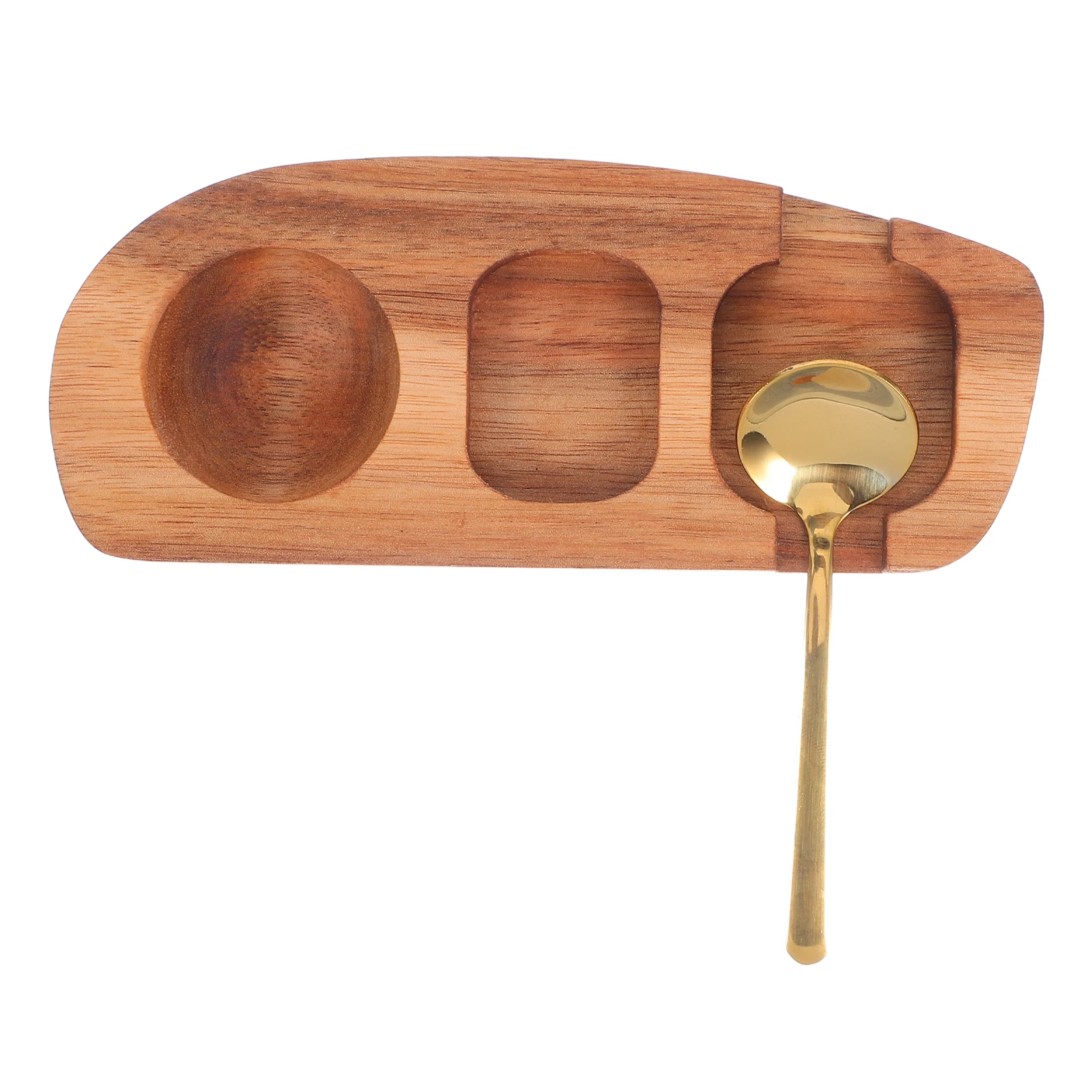 

1 Set Wooden Egg Tray: Countertop Wood Storage Holder With Serving Spoon - Egg Display Stand For Kitchen And Restaurant Storage
