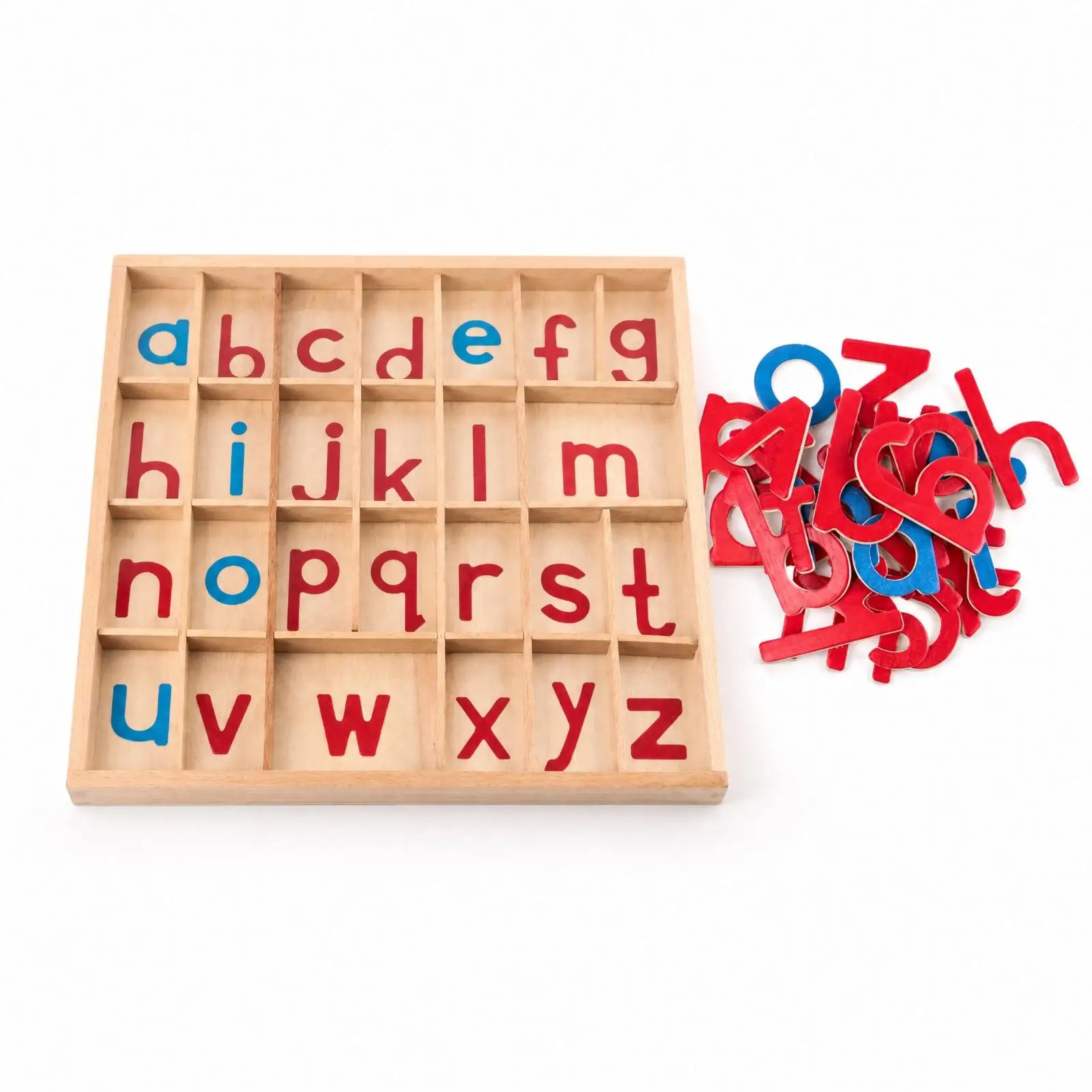 Wooden Letters for Kids Learning Block Set Alphabet Educational Toy for Preschool Spelling Game