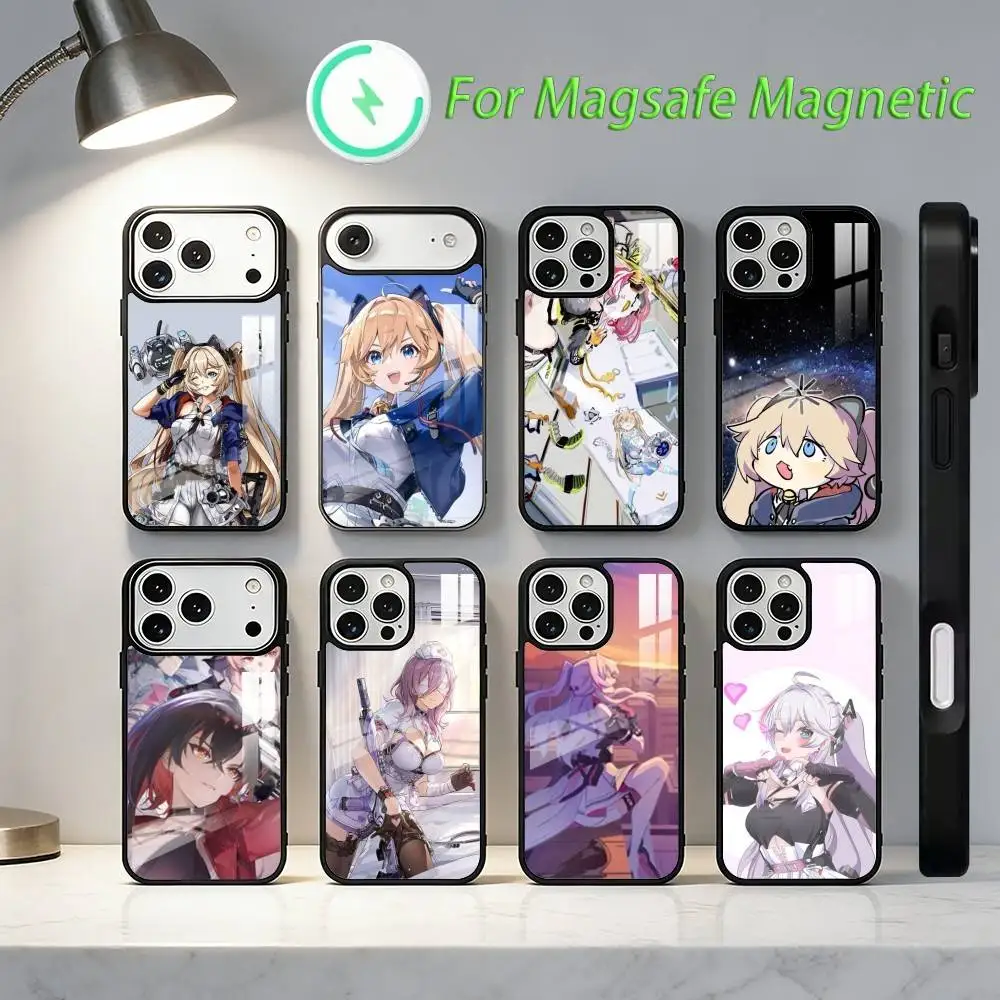 

Чехол для телефона Game S-Strinova для iPhone 17,16,15,14,13,12,11, Plus, Pro, Max Magsafe с магнитной беспроводной зарядкой