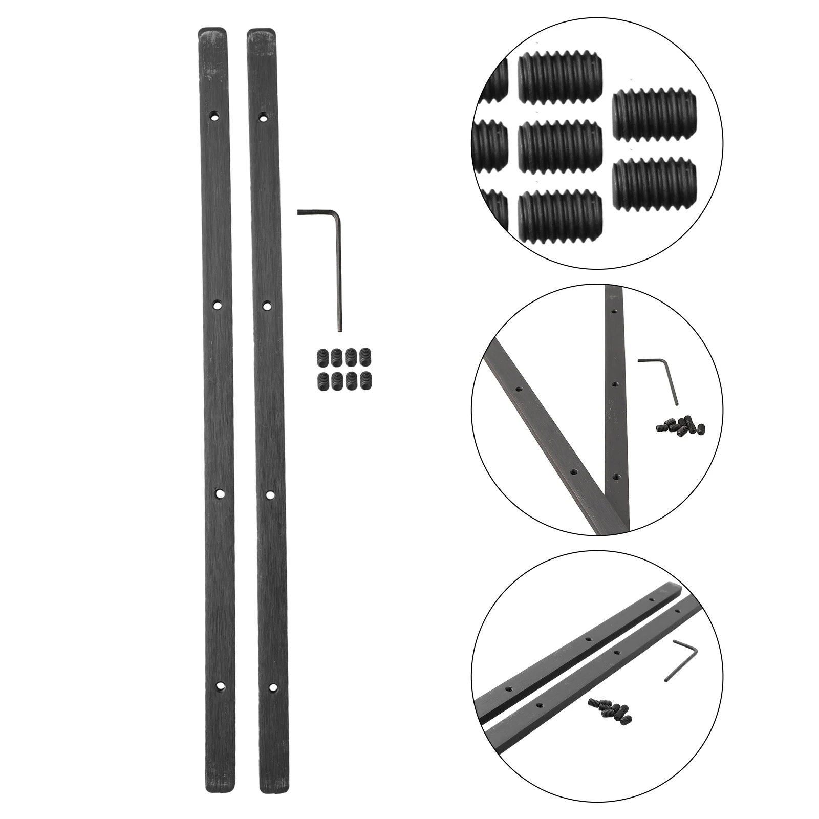 For 55inch Guide Rail Rail Connector Set Bevel Cuts Longer Straight Cuts Metal Construction Replacement Accessories