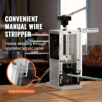Ruční odizolovací stroj SucceBuy Přenosný hliníkový rám 1,5-25 mm 1,5-40 mm Odizolovací stroj pro kabelový šrot a měď Recyklace 10 nejlepší prodej stroj na odizolování mědi - №2
