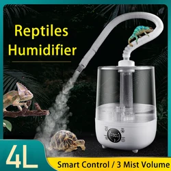 4L Reptile Terrariums Humidifier Fogger with Humidistat and Timer for Amphibians Herps Evergreen Pet Vivarium Mister Humidifier