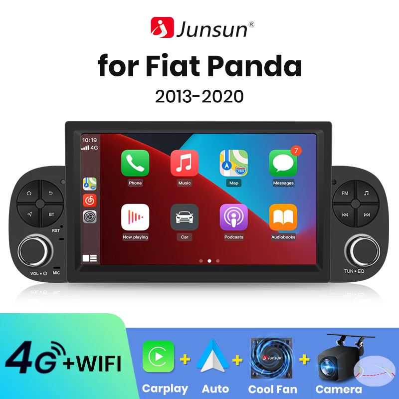 Der Junsun V1Plus 4+64GB Car Radio Player für FIAT PANDA 2013–2020: Eine detaillierte Bewertung für DAB+ und CarPlay-User