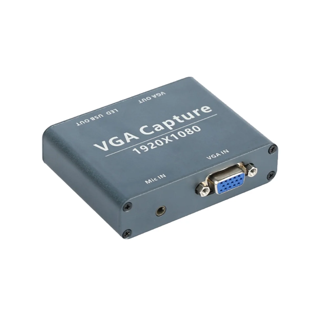 T85C VGA إلى USB التقاط 1080P لالتقاط الصوت والفيديو مدخل VGA ومخرج USB متوافق مع نظام Android وLinux