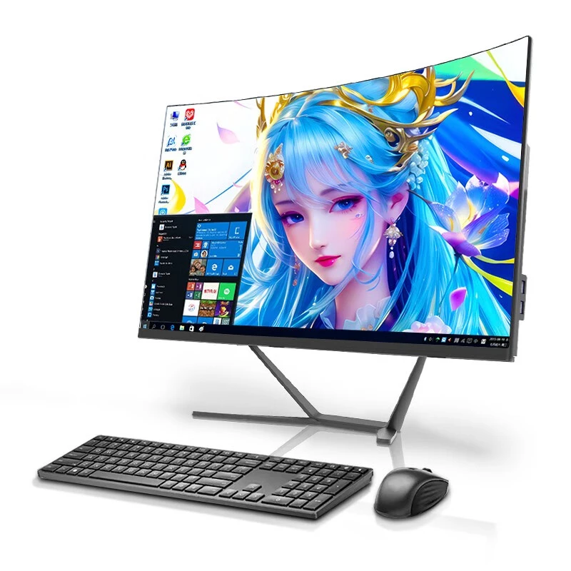 

High integrated computer 8 core 19-27 inch i7 single desktop Win10 Barebone All In One Gaming Pc Desktop Laptops Computer*