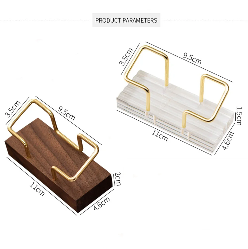 Soporte de acrílico transparente para tarjetas de visita, organizador de tarjetas, suministros de oficina