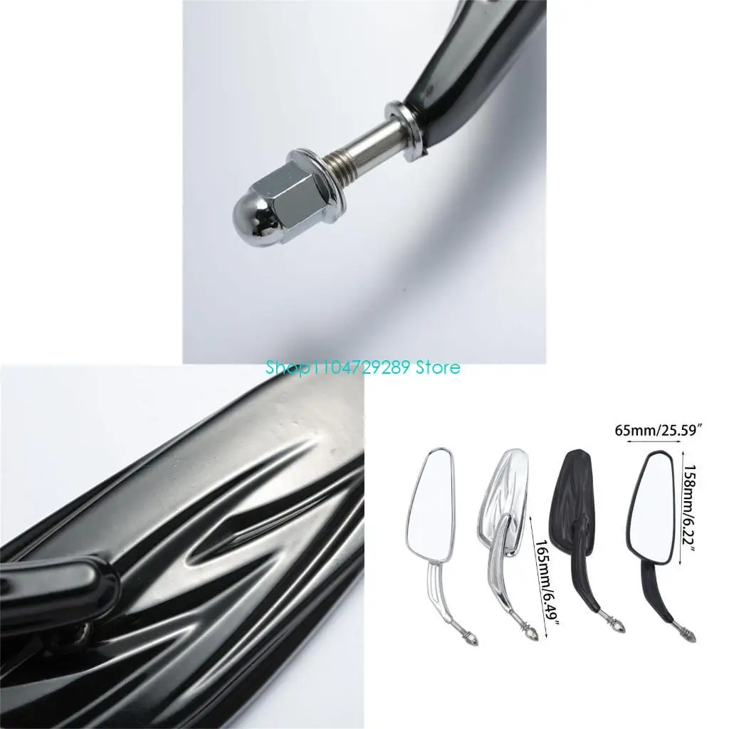 

D8KE 1 Пара моторная ручка стержня фламатическая боковая зеркало зеркало Scooter Motocross Beartview зеркало для XL1200X