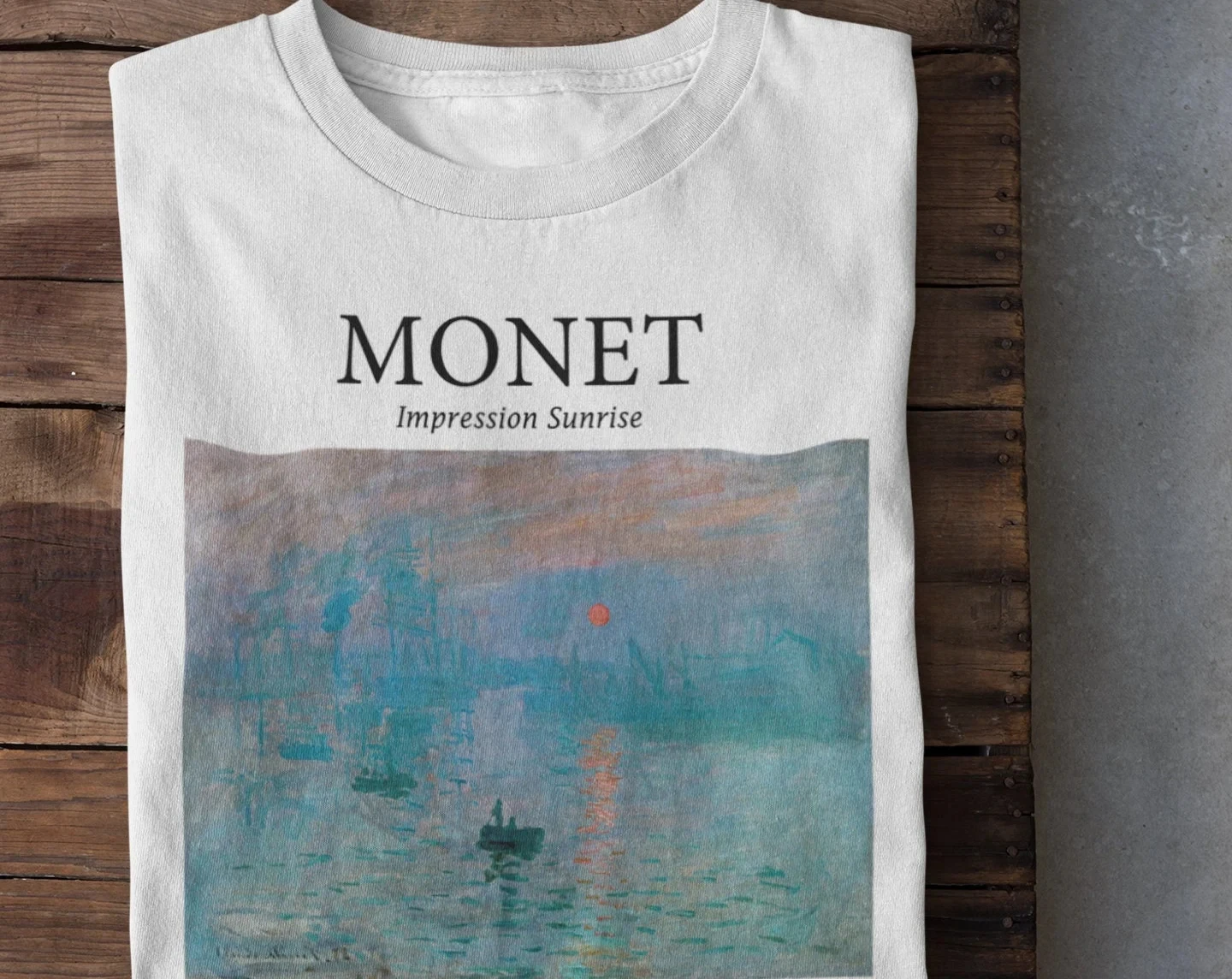 Monet Impression Sunrise Shirt - Aesthetic Shirt, Art Shirt ,artsy Shirt,claude Monet Shirt, Monet T Shirt Men Fashion New Tee