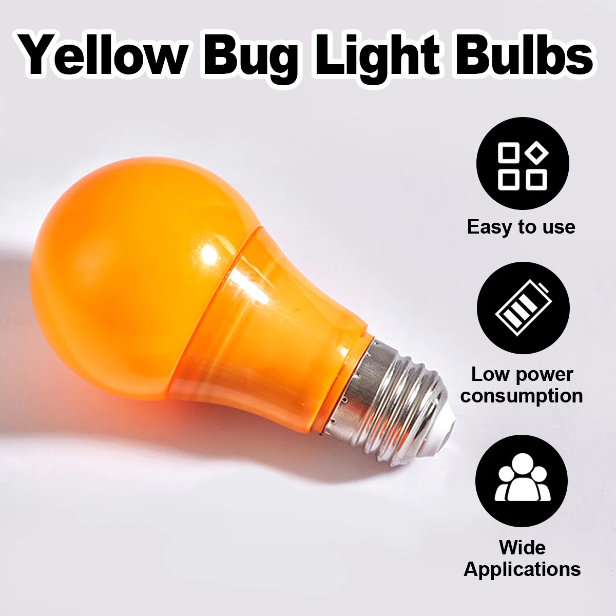 Bombilla de luz amarilla LED 9w e27 lámpara física repelente de mosquitos espectral zapper global 220V trampa de moscas contra la electricidad