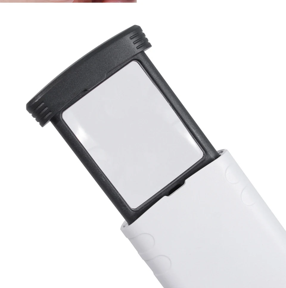 Taschenfaltbare Lupe, 4-fach ausziehbare Lupe, beleuchtete Lupen mit LED-Licht zum Lesen, Juwelier-Identifizierung – Detail 8