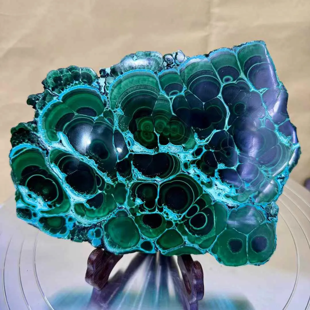Beautiful Natural Chrysocollite Chrysocolla Malachite Raw Crystals Freeform Mineral Specimens Cutting Slab Bulk Collect Rocks