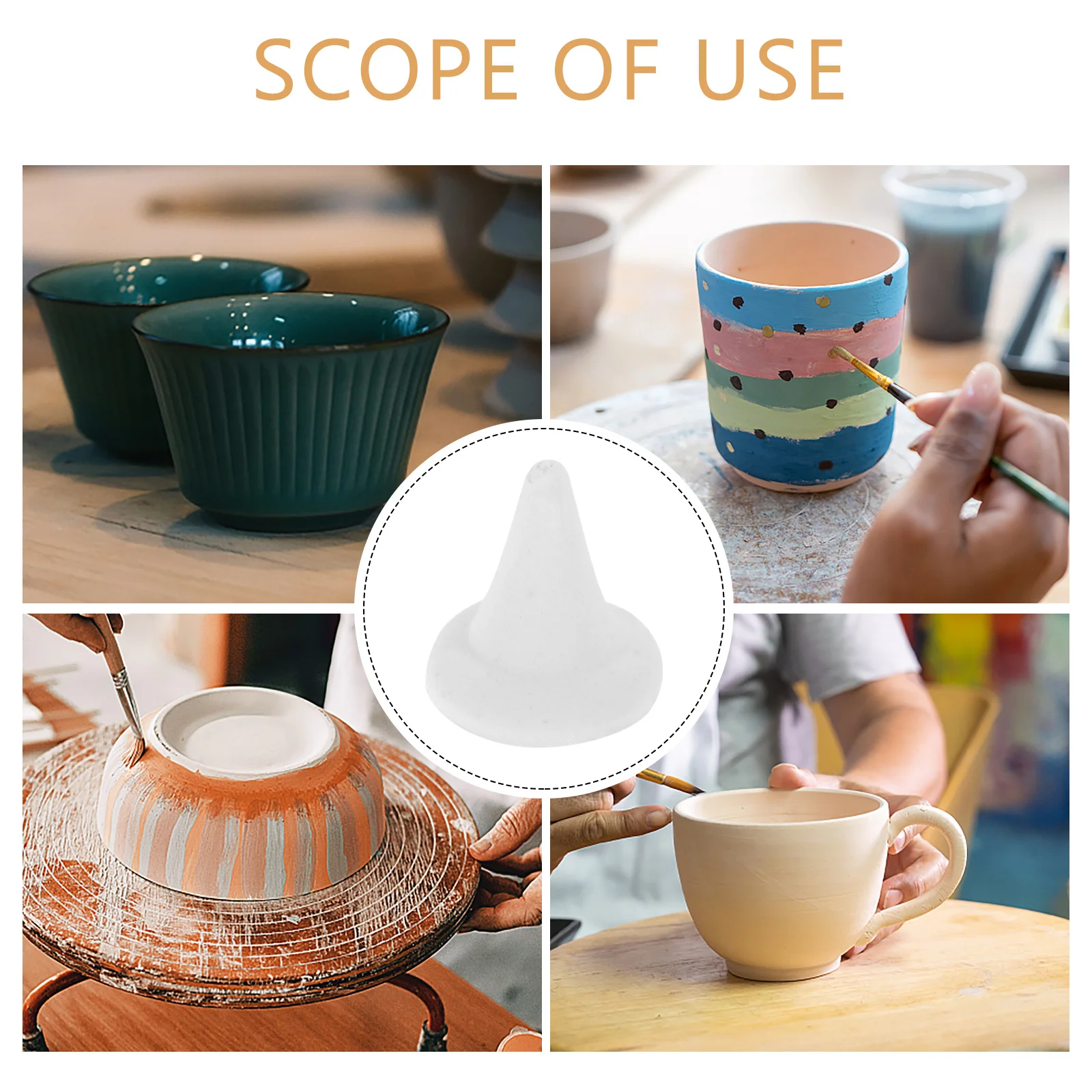 

12Pcs Ceramic Pottery Kiln Nails Refractory Support Nail for Oven Forging Glass Manufacturing Smelting Furnace Reliable