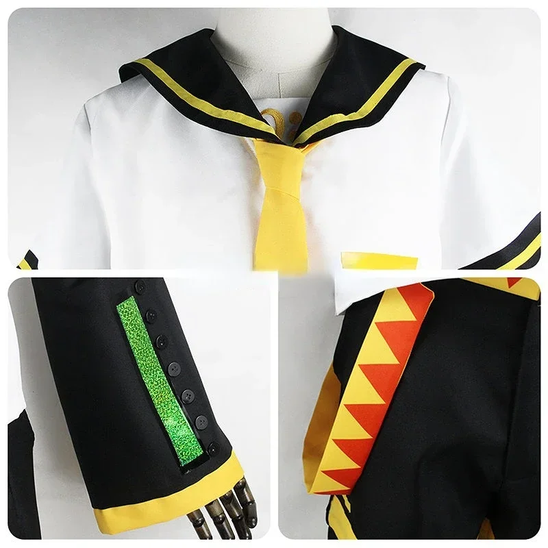 Rin Len Cosplay Kostuums Halloween Uniform Complete Sets Tops Shorts Voor Dames Heren