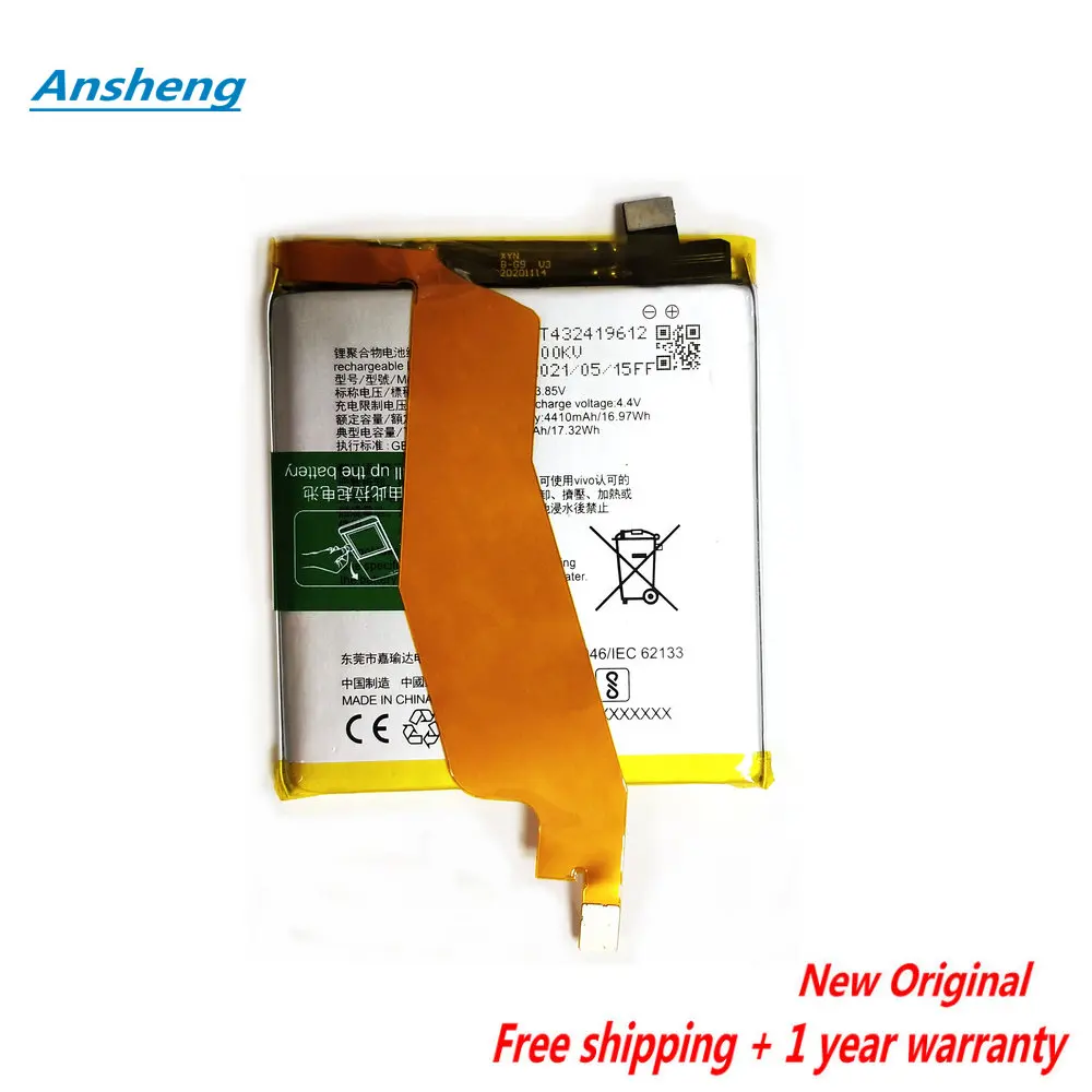 

Original 4500mAh B-G9 Battery For VIVO NEX 3 3S NEX3 5G V1924A V1924T 1913 Mobile Phone