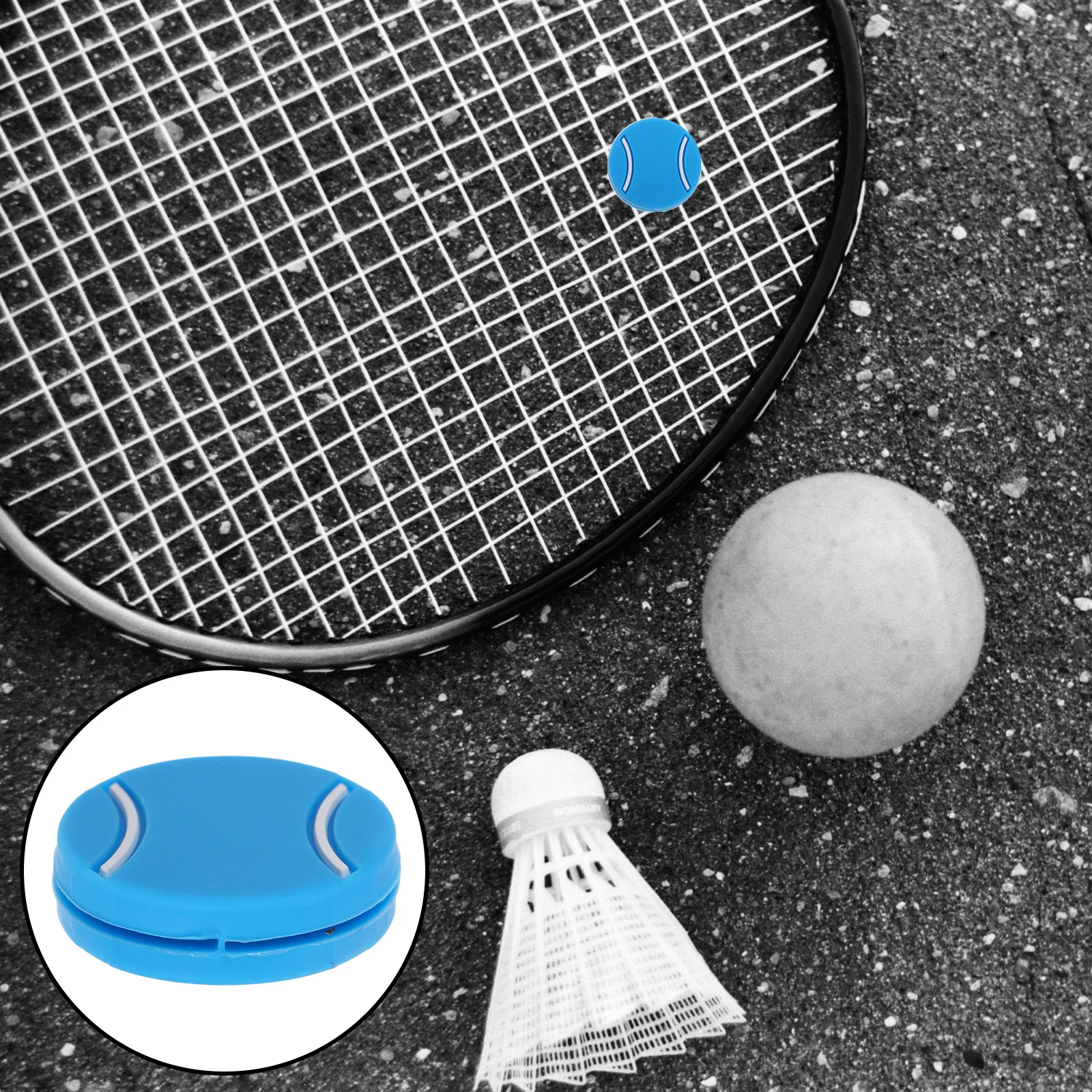 

6Pcs Tennis Racket Dampeners Soft Silicone Shock Absorbers Vibration Dampers for Tournament Training and Racket Protection