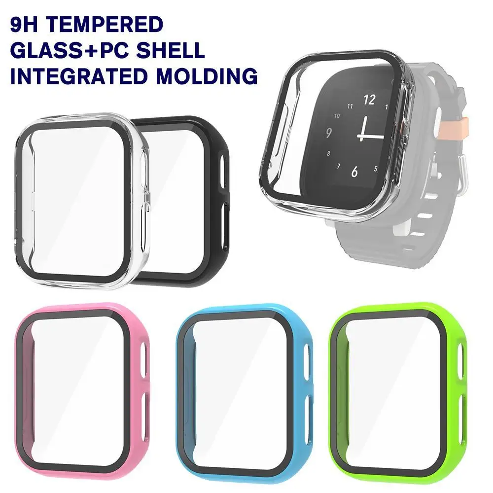 

Hard Edge Shell Glass Screen Protector Film Case For Xplora XGO3/X6/X5 Play Kids Smart Watch Cover X6play X5play Accessories