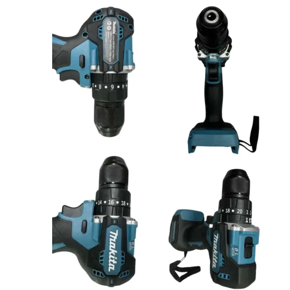 

Makita DDF487 13mm red and black brushless household 18V lithium-ion charging impact drill, high torque electric screwdr