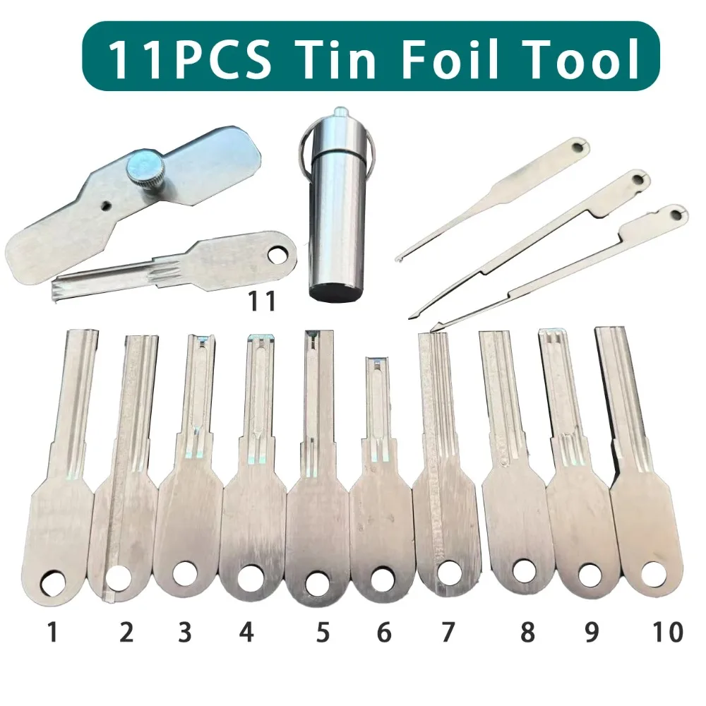 

Набор инструментов для слесарных работ из фольги, 11 предметов, полный комплект, аксессуары для ремонта, хорошее качество