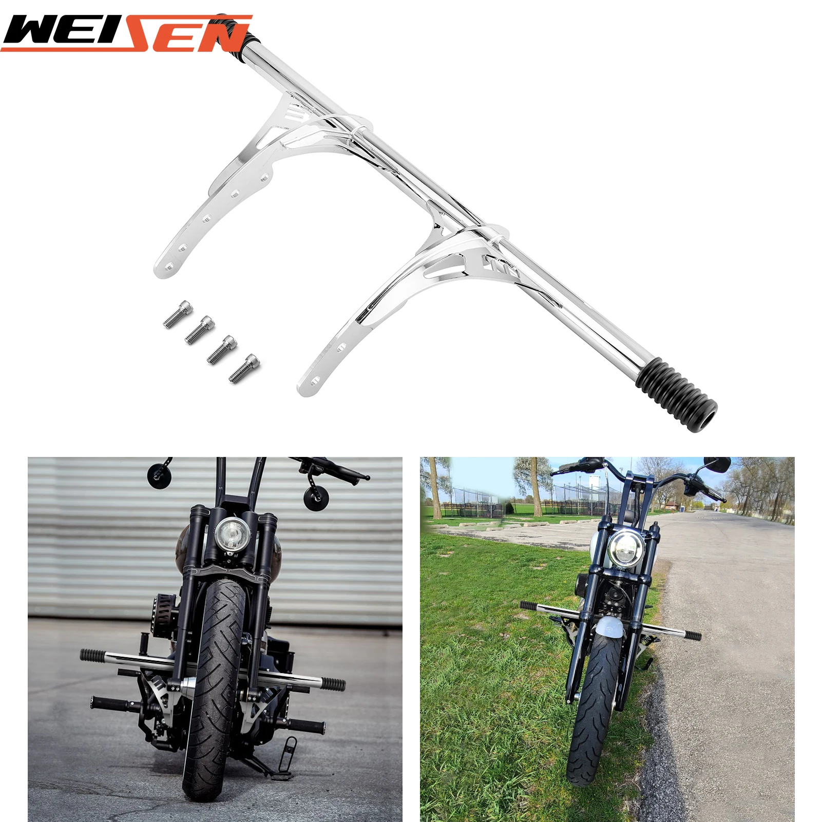 

Motorcycle Front Highway Peg Engine Guard Crash Bar for 2018-2024 Harley Softail Street Bob and Low Rider Models Accessories