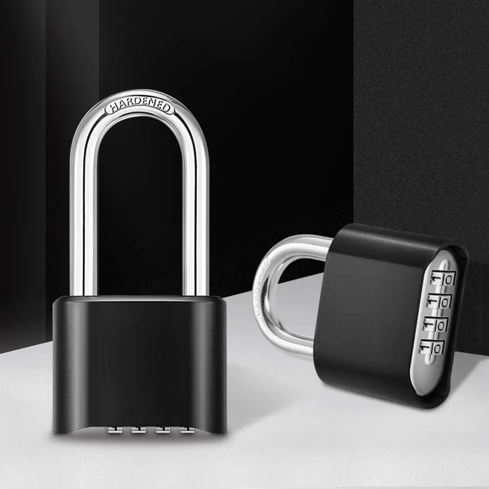 

1Pcs 4-Digit Waterproof Strong Hardened Rustproof Padlocks Code Lock for Indoor Outdoor Fence Door Lock