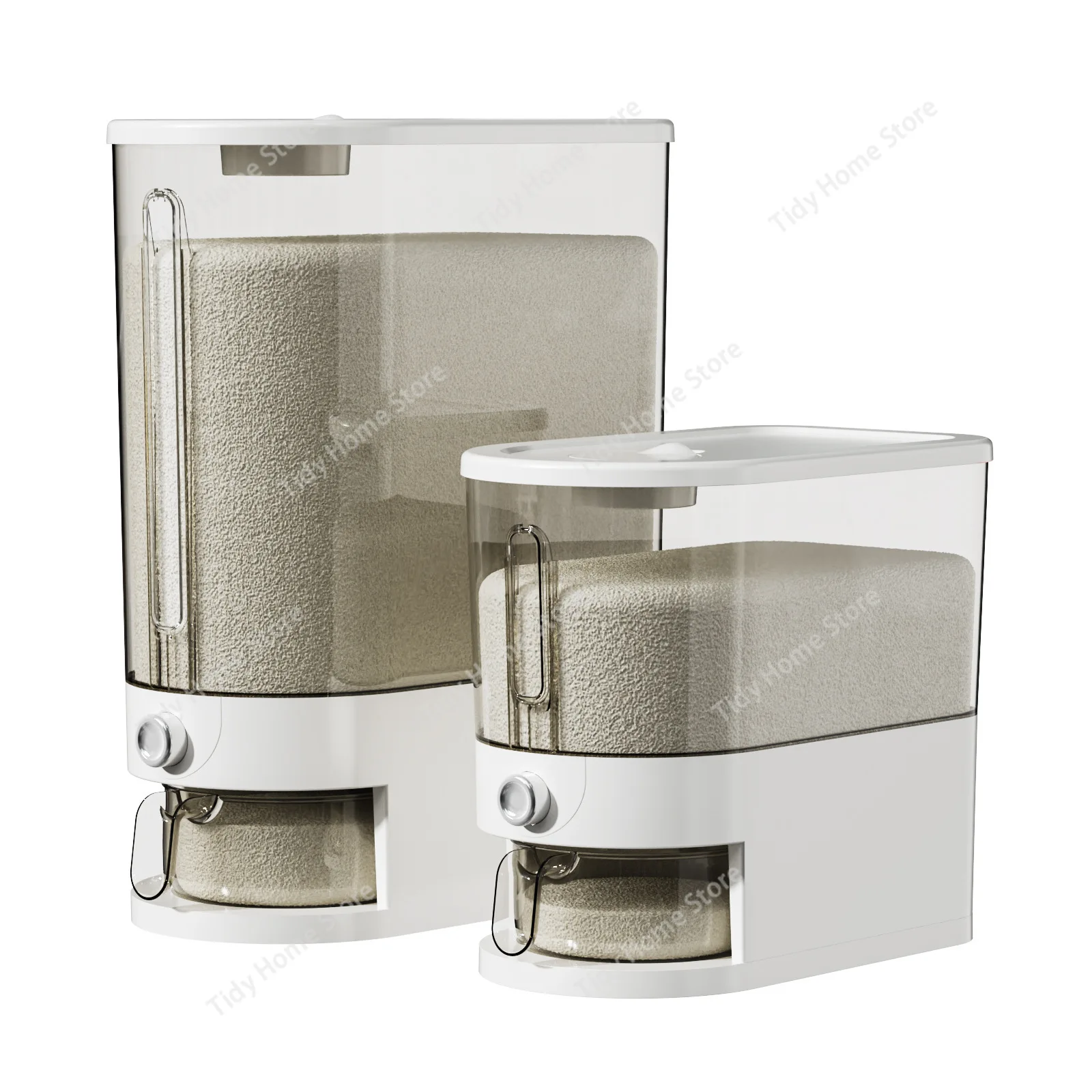 دلو أرز بلاستيكي جديد، دلو مختوم مقاوم للحشرات والرطوبة، جرة أرز، خزان تخزين الدقيق، صندوق تخزين الحبوب الخشنة