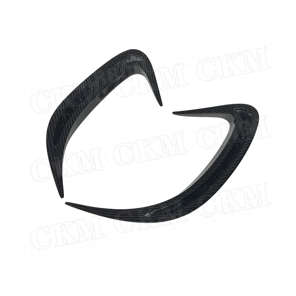 ألياف الكربون الجافة/FRP المصد الخلفي منفذ تنفيس الهواء يغطي Canards لمرسيدس بنز AMG GT50 GT53 GT43 2019 2020 #3