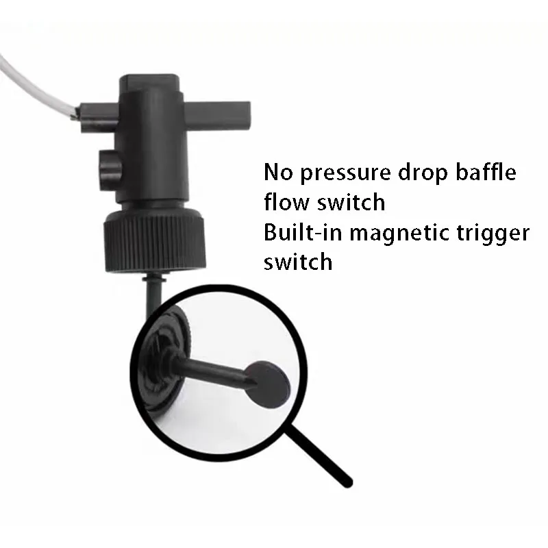 New Six-Point Baffle Deflector Flow Sensing Switch PP Plastic Water Flow Magnetic Detection Sensor